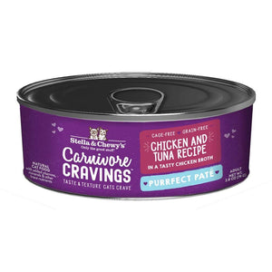 Stella & Chewy's Carnivore Cravings Purrfect Pate Canned Cat Food Chicken & Tuna / 2.8oz - Paw Naturals