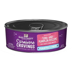 Stella & Chewy's Carnivore Cravings Purrfect Pate Canned Cat Food Tuna & Pumpkin / 2.8oz - Paw Naturals