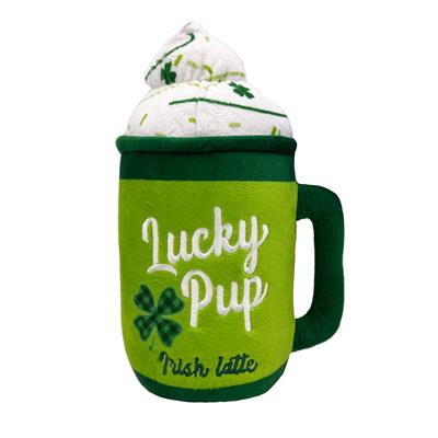Lulubelles Lucky Pup Irish Latte Plush Dog Toy
