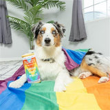 Lulubelles Fuzzy Soft Seltzer Plush Dog Toy