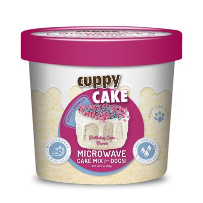 Puppy Cake Microwave Cake in a Cup Birthday Cake Flavored with Pupfetti Sprinkles