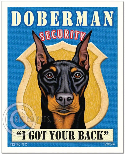 Retropets Doberman Security