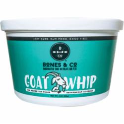 Bones & Co Raw Frozen Goat Whip for Cats & Dogs 8oz - Paw Naturals