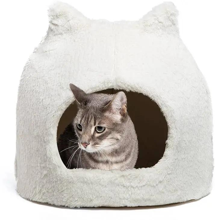 Best Friends by Sheri Meow Hut Fur Cat Bed