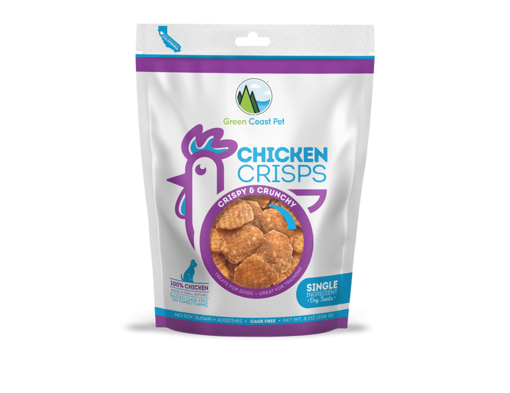 Green Coast Pet Crisps Dog Treats 4oz Crispy Chicken - Paw Naturals