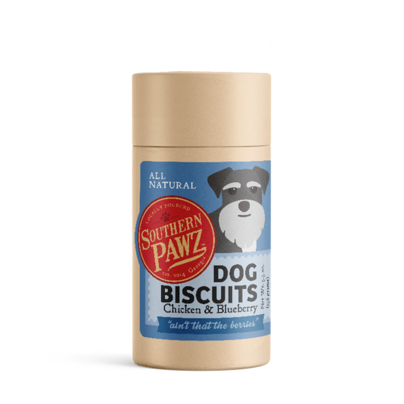 Southern Pawz Lil Bites Canister Chicken and Blueberry Dog Treat