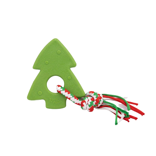 Zippypaws Holiday ZippyTuff Teether Christmas Tree Dog Toy