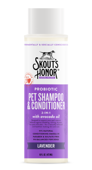 Skout's Honor Probiotic Shampoo + Conditioner Lavender 16oz - Paw Naturals
