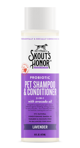 Skout's Honor Probiotic Shampoo + Conditioner Lavender 16oz - Paw Naturals
