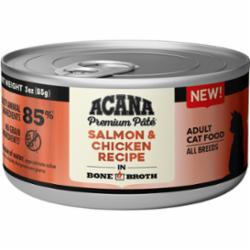Acana Premium Pate Canned Cat Food 3oz Salmon & Chicken - Paw Naturals