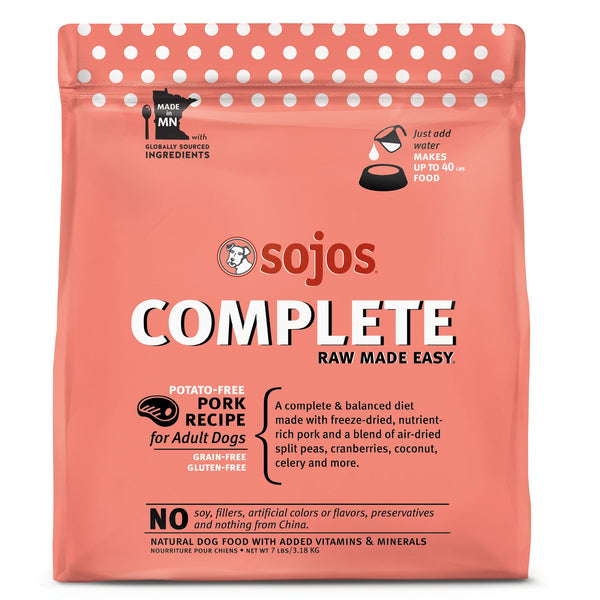 Sojos Complete Pork Raw Freeze-Dried Dog Food