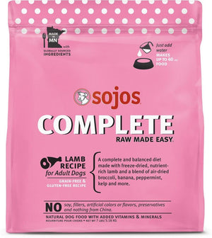 Sojos Complete Lamb Raw Freeze-Dried Dog Food 1.75LB - Paw Naturals
