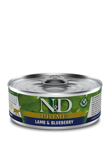 Farmina N&D Prime Canned Cat Food 2.8oz Lamb & Blueberry - Paw Naturals