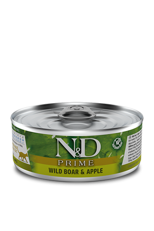 Farmina N&D Prime Canned Cat Food 2.8oz Boar & Apple - Paw Naturals