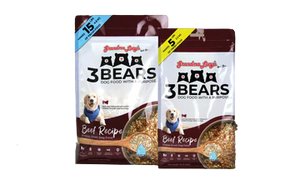 Grandma Lucy's 3 Bears Beef Freeze-Dried Dog Food 1lb - Paw Naturals