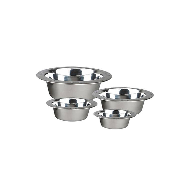 Advance Pet Product Stainless Steel Embossed Wide Rim Feeding Bowl - Paw Naturals