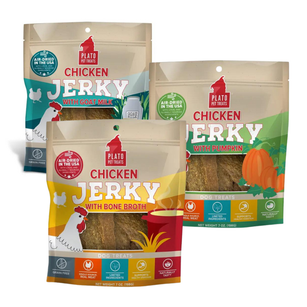 Plato Pet Treats Chicken Jerky 7oz