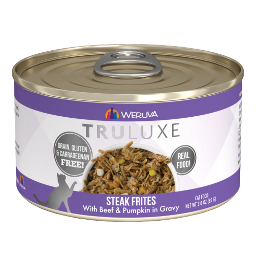 Weruva TruLuxe Canned Cat Food 3oz Steak Frites - Paw Naturals