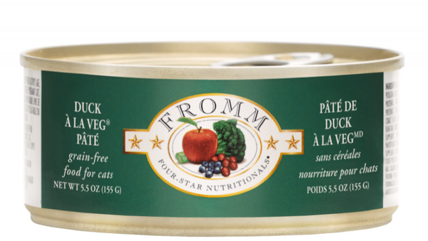 Fromm Duck A La Veg Pate 5oz Canned Cat Food