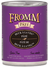 Fromm Grain Free Duck A La Veg Pate Canned Dog Food 12.2oz - Paw Naturals