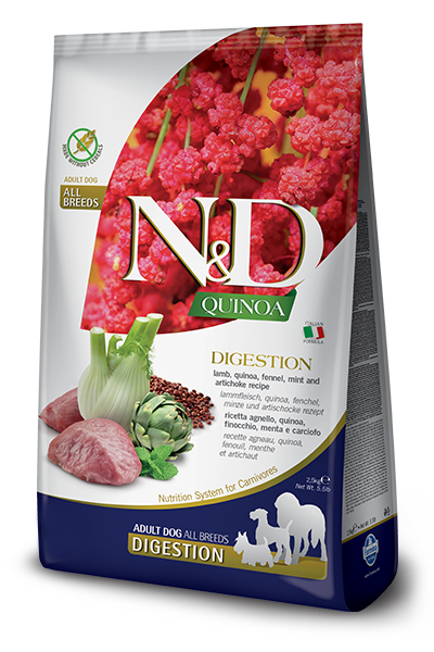 Farmina N&D Quinoa Digestion Lamb Dry Dog Food 15.4lb - Paw Naturals