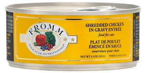 Fromm Four Star Shredded Entree in Gravy 5.5oz Canned Cat Food Chicken - Paw Naturals