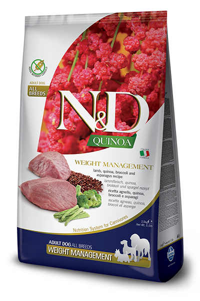 Farmina N&D Quinoa Weight Management Lamb Dry Dog Food
