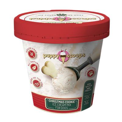 Puppy Cake Scoops Christmas Cookie Ice Cream Mix For Dogs - Paw Naturals