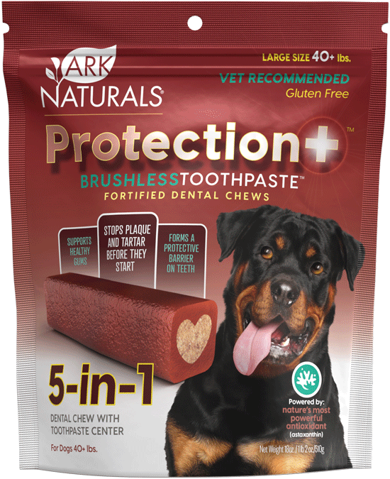 Ark Naturals Protection+ Brushless Toothpaste Dog Dental Chews