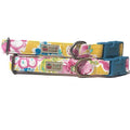 Very Vintage Designs Tropical Blooms Organic Cotton Dog & Cat Collar Medium - Paw Naturals