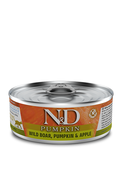 Farmina N&D Pumpkin Canned Cat Food 2.8oz Boar Pumpkin & Apple - Paw Naturals
