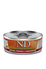 Farmina N&D Pumpkin Canned Cat Food 2.8oz Chicken Pumpkin & Pomegranate - Paw Naturals