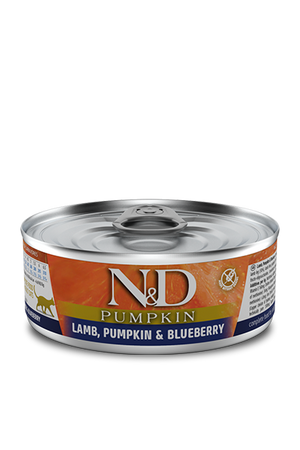 Farmina N&D Pumpkin Canned Cat Food 2.8oz Lamb Pumpkin & Blueberries - Paw Naturals