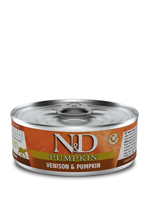Farmina N&D Pumpkin Canned Cat Food 2.8oz Venison & Pumpkin - Paw Naturals