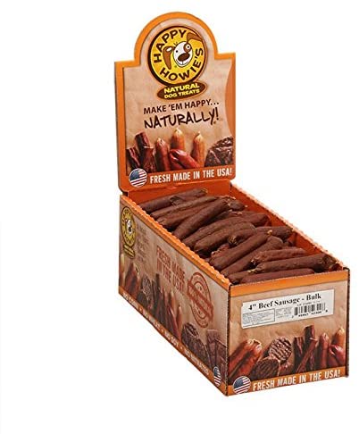 Happy Howie's Deli-Style Sausage Links Dog Treat 4" / Beef - Paw Naturals