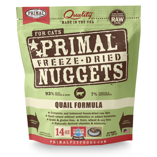 Primal Raw Freeze-Dried Quail Cat Food