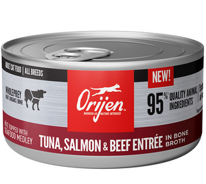Orijen Entree Canned Cat Food 3oz Tuna, Salmon & Beef - Paw Naturals