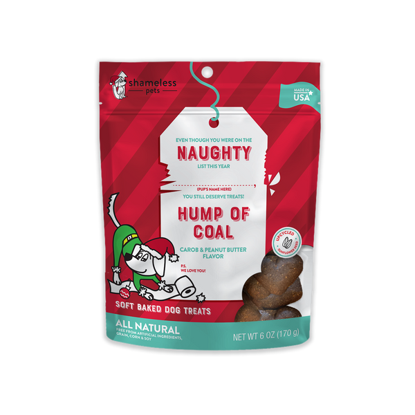 Shameless Pets Holiday Naughty List: Hump of Coal Soft Baked Dog Treats