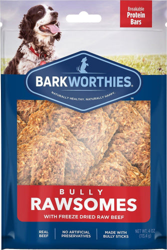 Barkworthies Freeze-Dried Bully Rawsome Beef 4oz