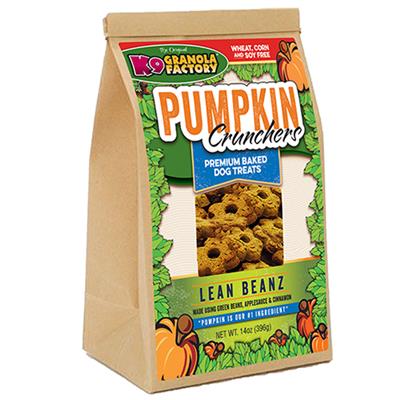 K9 Granola Factory Pumpkin Crunchers Baked Dog Biscuit 14oz Lean Beanz - Paw Naturals