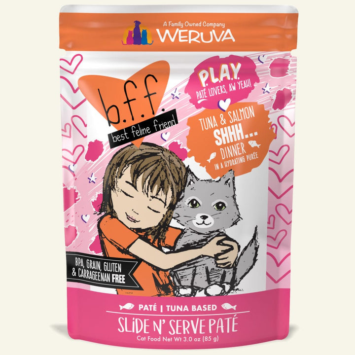 Weruva BFF Play Wet Cat Food Pouch Tuna Salmon Shhh... - Paw Naturals