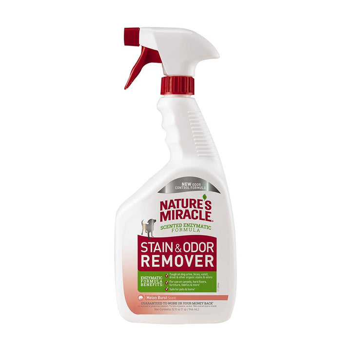 Nature's Miracle Stain & Odor Remover Spray Melon Burst 32oz - Paw Naturals