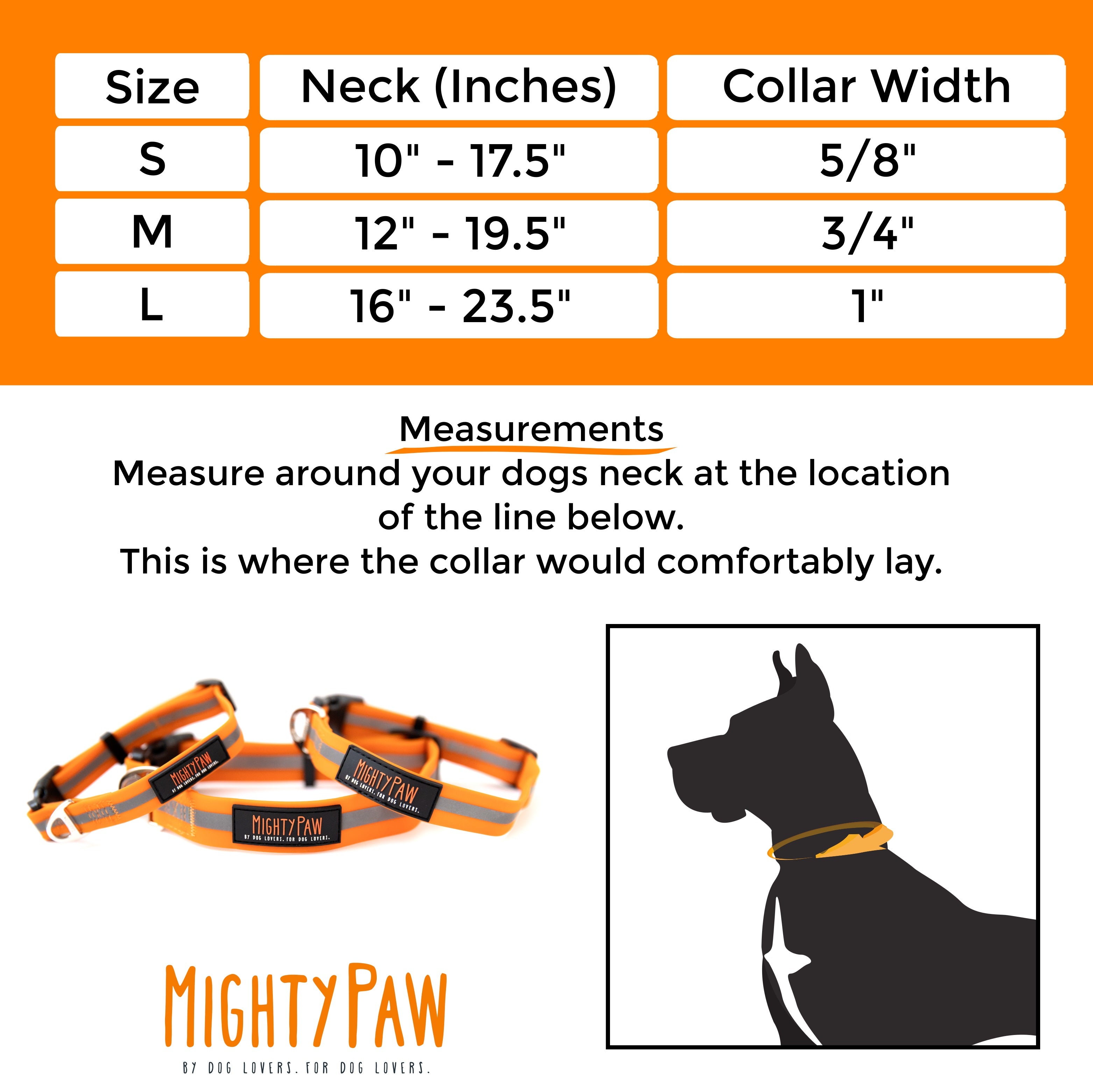 Mighty Paw Waterproof, Stink Proof, Dog Collar & Leash, 6-ft long - Paw Naturals