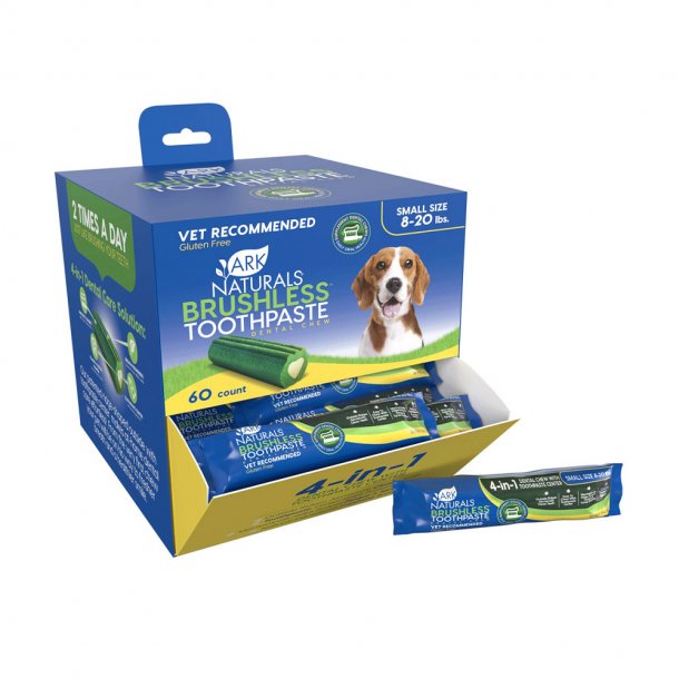 Ark Naturals Brushless Toothpaste Individual Dog Dental Chews Small - Paw Naturals