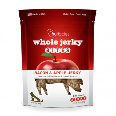 Fruitables® Whole Jerky® Bites Dog Treats 5 Oz Bacon & Apple / 5oz - Paw Naturals