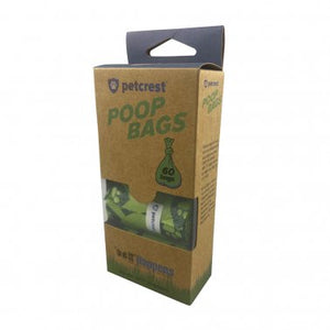 Petcrest Poop Bag Eco Refills 60ct - Paw Naturals