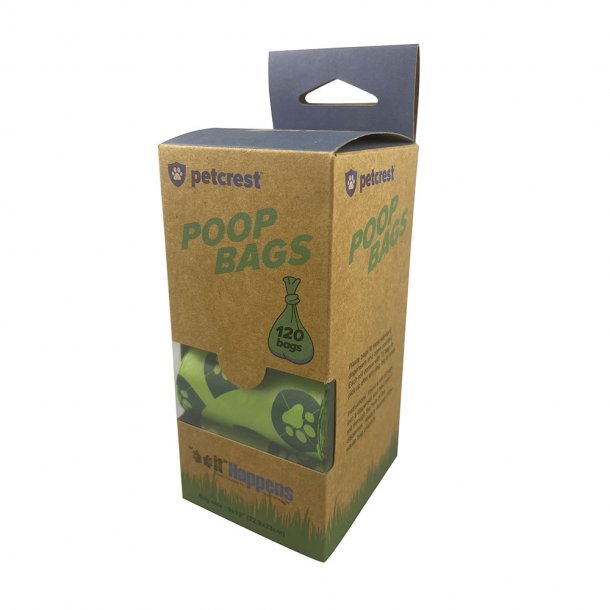 Petcrest Poop Bag Eco Refills 120ct - Paw Naturals