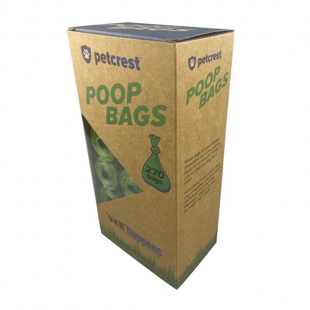 Petcrest Poop Bag Eco Refills 270ct - Paw Naturals