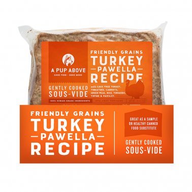 A Pup Above Turkey Pawella Sous-Vide, Gently Cooked Frozen Dog Food 1lb - Paw Naturals