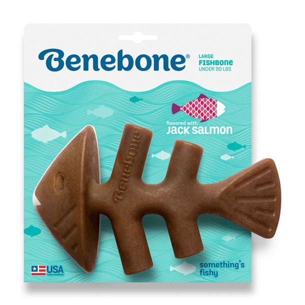 Benebone Fishbone Dog Chew Toy Large - Paw Naturals